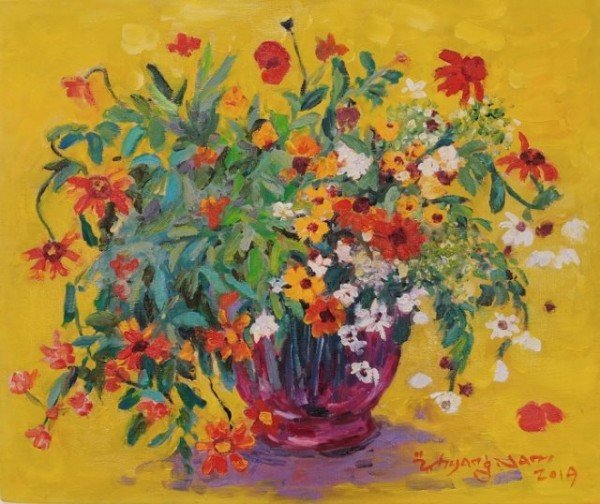 찬란한 날에 45.5x38 윤향남 oil on canvas 2019.jpg