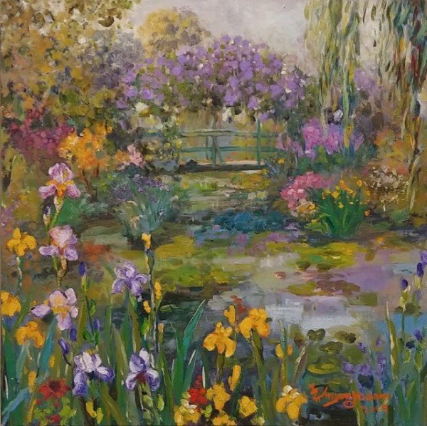 지베르니 연못 60.6x60.6 윤향남 oil on canvas 2019.jpg