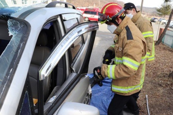 의성소방서 119구조대, 신임대원과 함께하는 실무적응 훈련(관련사진).JPG