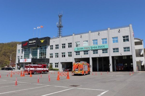 의성소방서, 드론으로 본 소방차량 교육훈련(관련사진2).JPG