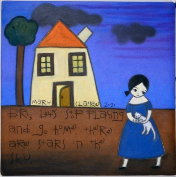 [문화예술회관] 오수인, 보리야, 그만 놀고 집에 가자, 도판에 오일파스텔, 26×26cm, 2021.jpg