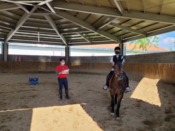 구미시설공단 구미시승마장에서 기승능력인증 시험치고 인증서 받자.jpg