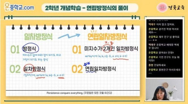 1.경북교육청,‘함께 하면 수학 어렵지 않아요’온중학교 수업 개강(온중학교 수업 사진)02.jpg