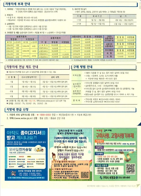 [복지정책과] 자동차세 납부고지서(뒷면).jpg