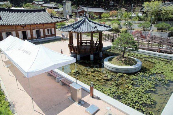 [관광인프라과]연못 수생식물 및 그늘막 설치.JPG