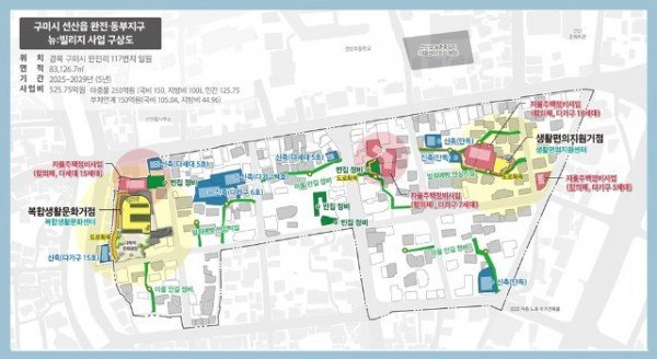 [홍보담당관]노후주거지  문화로 다시 숨 쉰다…선산읍 정비사업 본격화(선산 뉴빌리지 구상도(안)).jpg