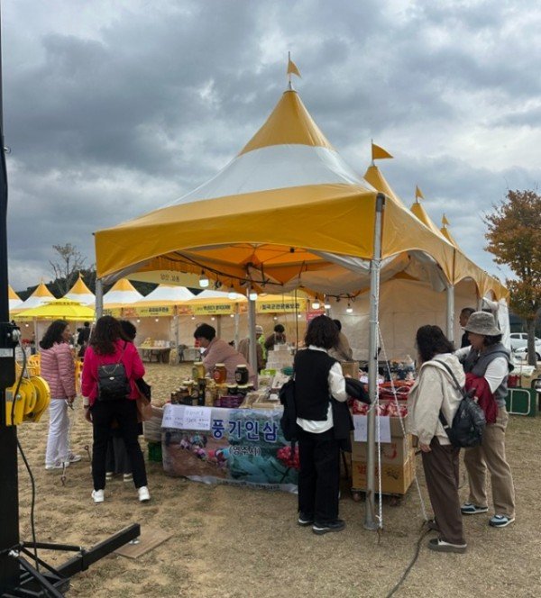 영주-1 영주시 풍기일품인삼사는 경주에서 열린 시월애마지막밤 커피빵 페스타에 참가해 홍삼제품 등을 선보였다.jpg